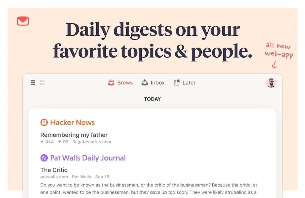 Mailbrew screenshot 2 of 6