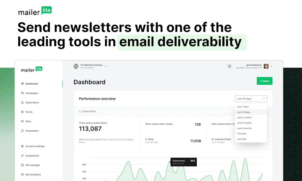 MailerLite screenshot 3 of 3