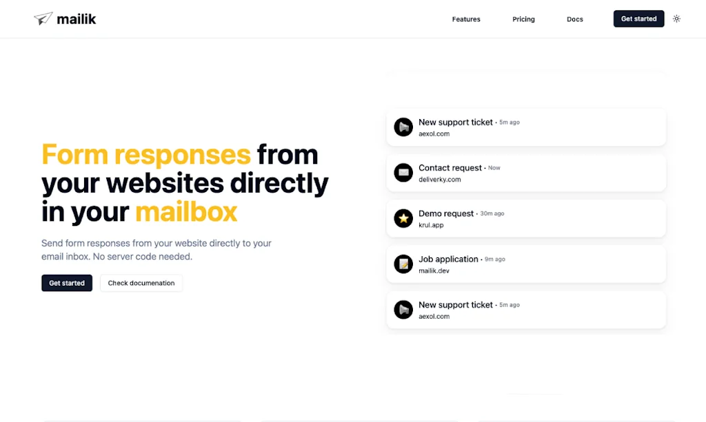 Mailik screenshot 1 of 3