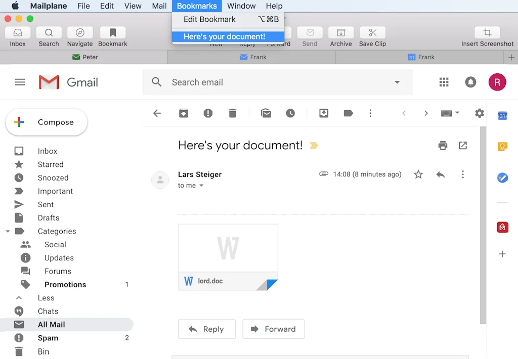 Mailplane screenshot 3 of 9