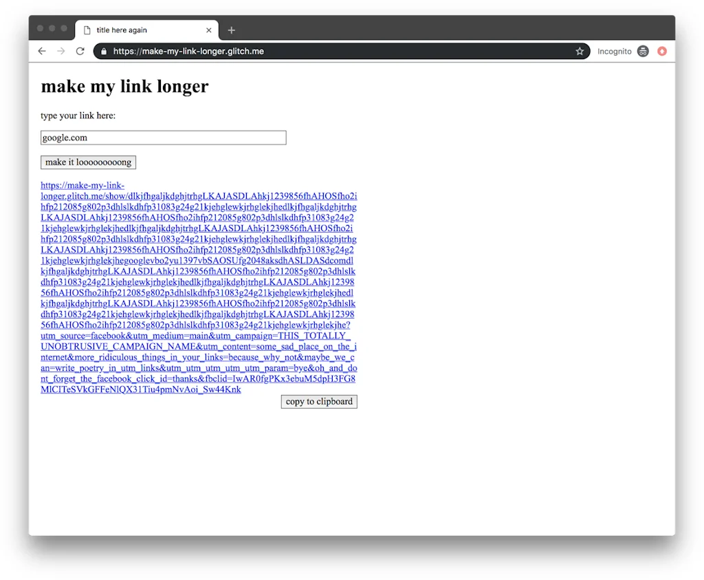 Make My Link Longer screenshot 5 of 6