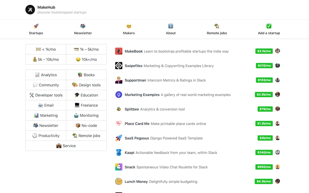 MakeHub screenshot 1 of 2