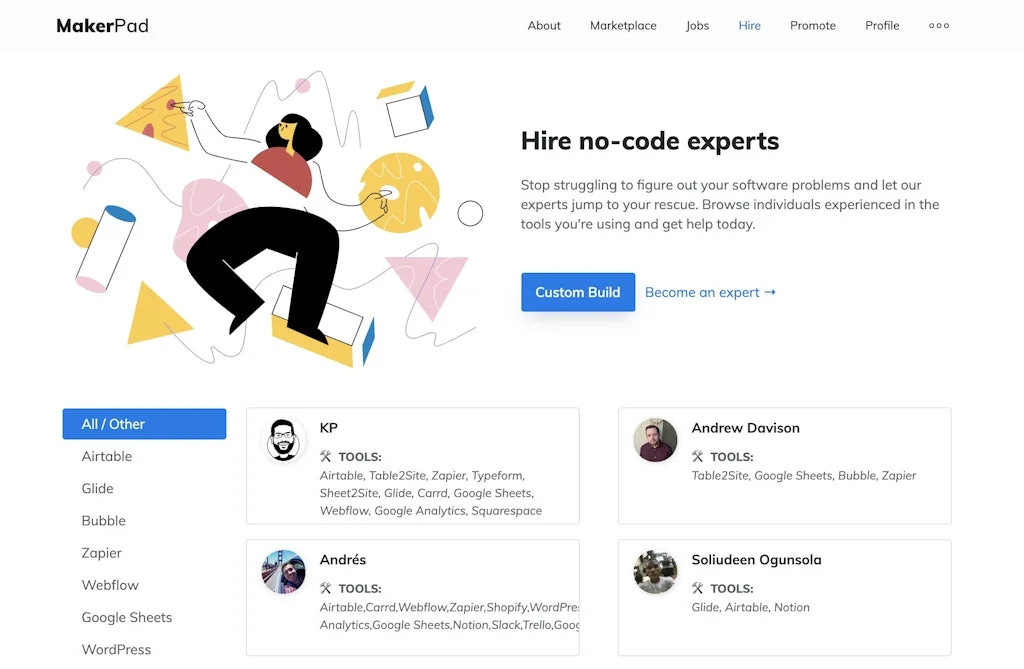 Makerpad screenshot 1 of 2