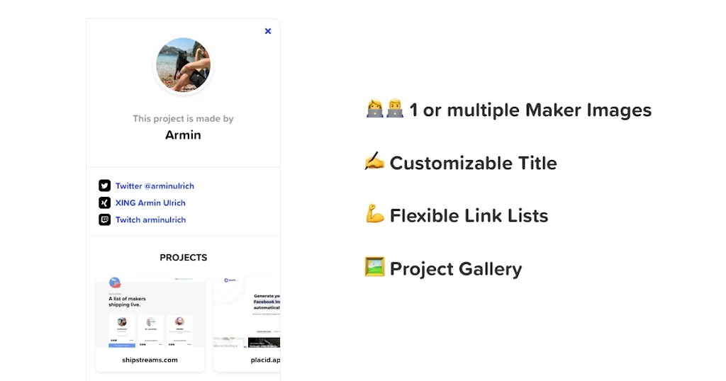 MakerWidget screenshot 1 of 3