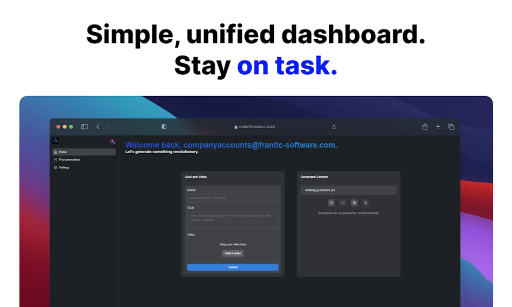 MakeTheDocs screenshot 2 of 3