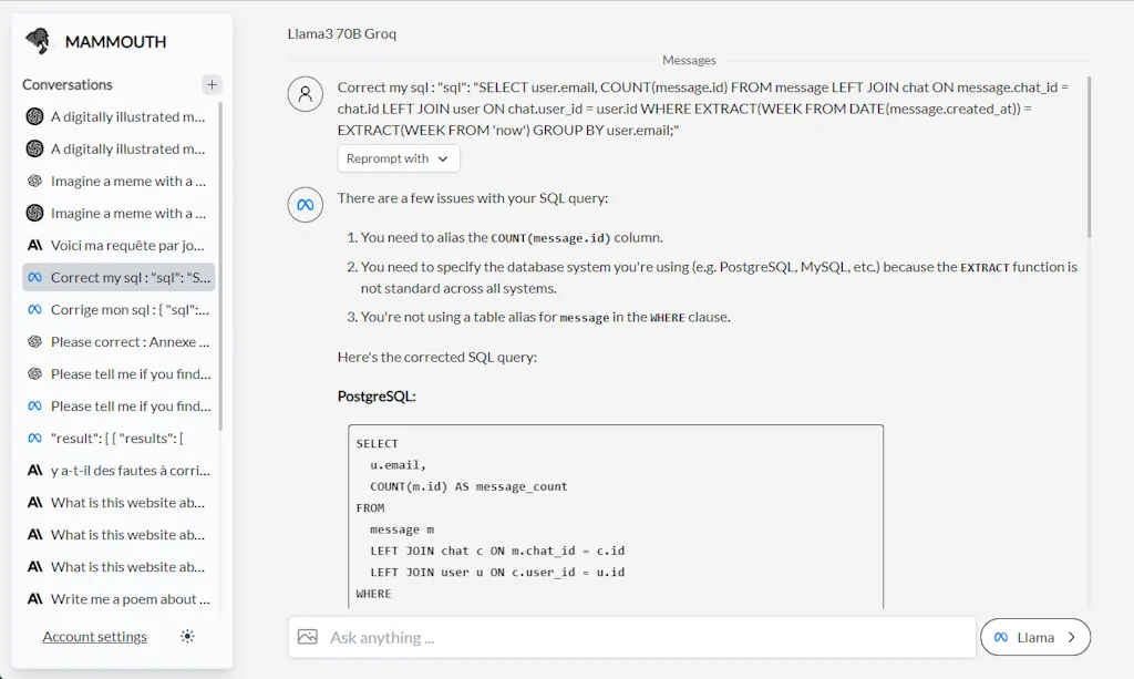 Mammouth screenshot 2 of 3