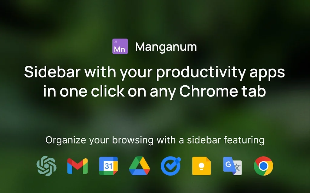 Manganum sidebar for Google Chrome screenshot 1 of 3