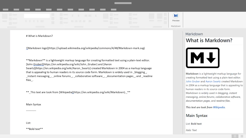 Markdown for Microsoft Word screenshot 2 of 2