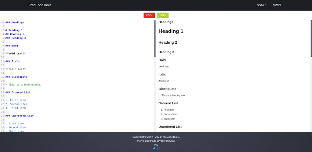 Markdown Preview screenshot 1 of 1