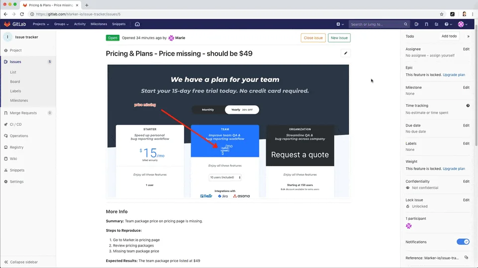 Marker.io screenshot 3 of 5