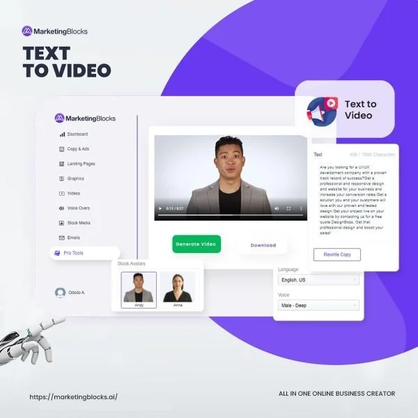 Marketing Blocks Web App screenshot 1 of 10