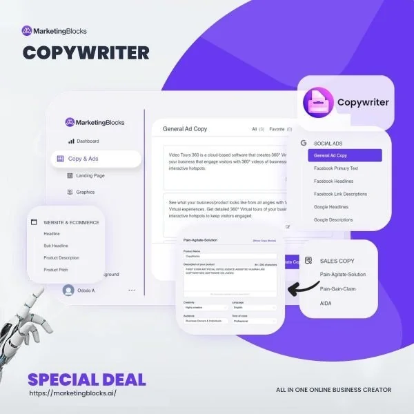 Marketing Blocks Web App screenshot 9 of 10