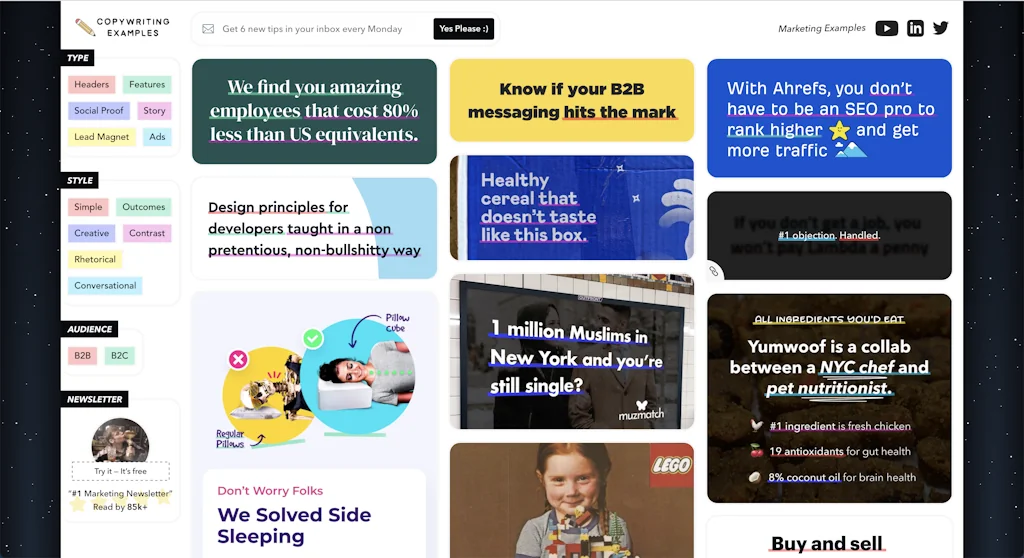 Marketing Examples screenshot 2 of 3