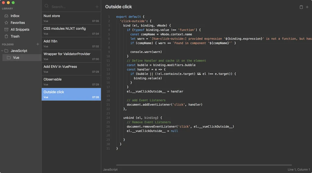 massCode screenshot 1 of 3