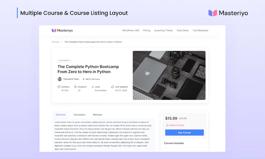 Masteriyo LMS screenshot 9 of 11