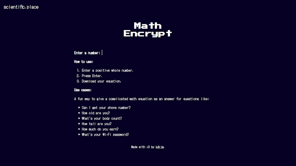 Math Encrypt screenshot 2 of 3