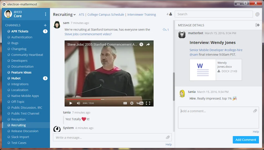 Mattermost screenshot 1 of 5