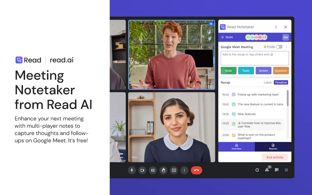 Meeting Notetaker for Google Meet screenshot 1 of 3