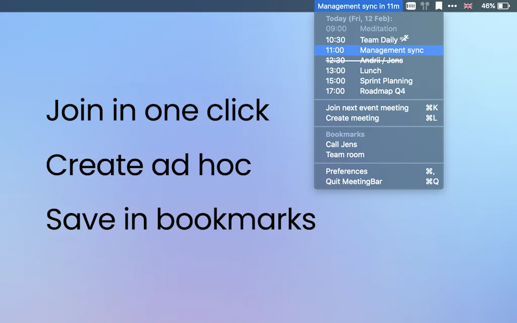 MeetingBar screenshot 2 of 3