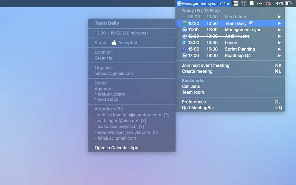 MeetingBar screenshot 3 of 3