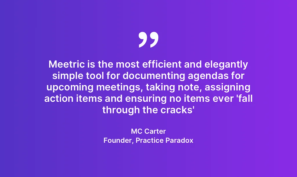 Meetric screenshot 8 of 9