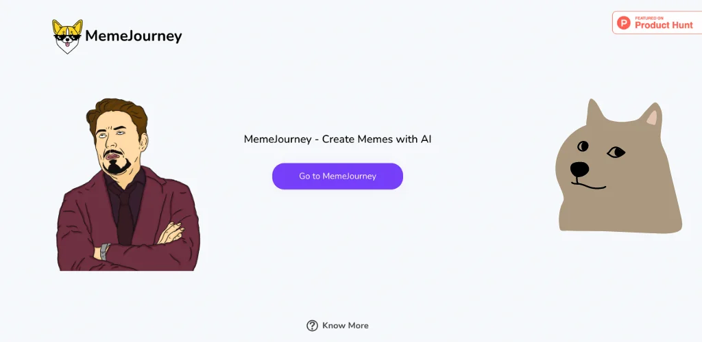 Memejourney - ChatGPT for memes screenshot 1 of 3