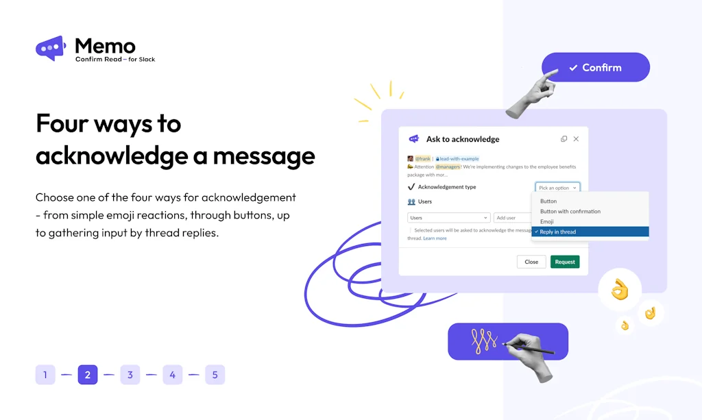 Memo - Confirm Read for Slack screenshot 2 of 5