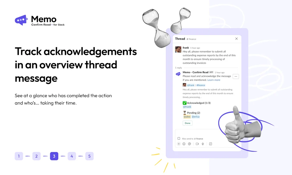 Memo - Confirm Read for Slack screenshot 3 of 5