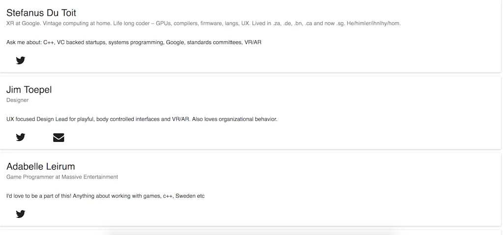 Mentor List screenshot 1 of 2