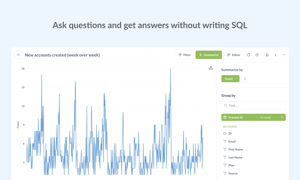 Metabase screenshot 3 of 3