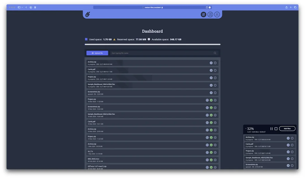 Meteor Files screenshot 3 of 3