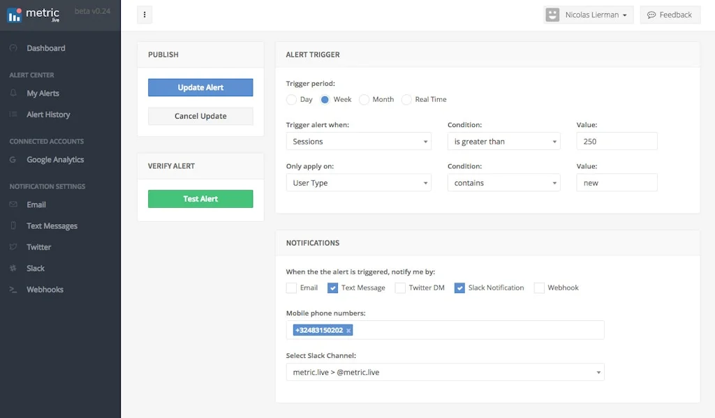 Metric.live screenshot 3 of 4