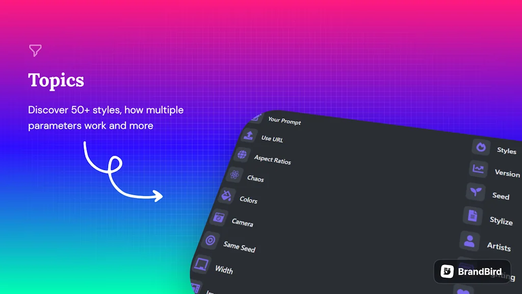 Midjourney V5 Prompt Generator screenshot 2 of 6