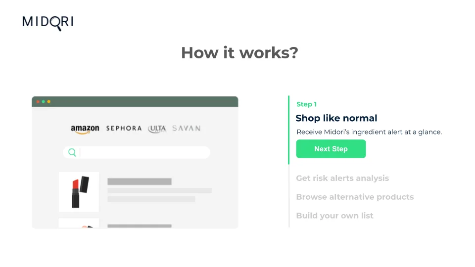 Midori: Healthy Online Shopping screenshot 2 of 5