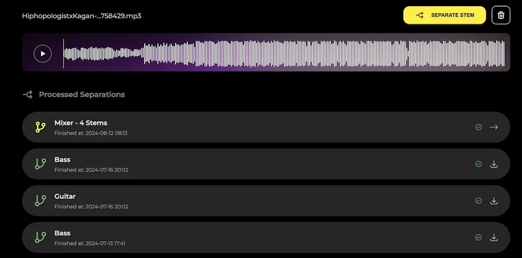 Mikrotakt: Vocal Remover & AI Splitter screenshot 3 of 8
