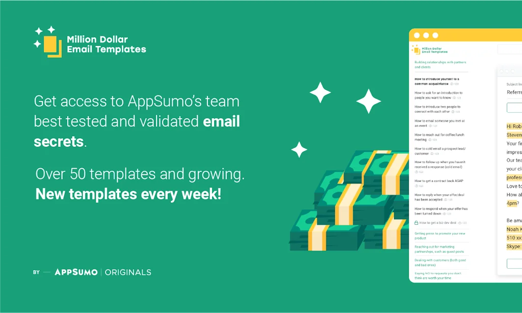 Million Dollar Email Templates 2.0 screenshot 2 of 3