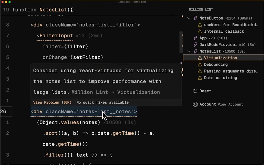 Million Lint screenshot 2 of 4