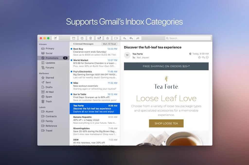 Mimestream screenshot 3 of 4