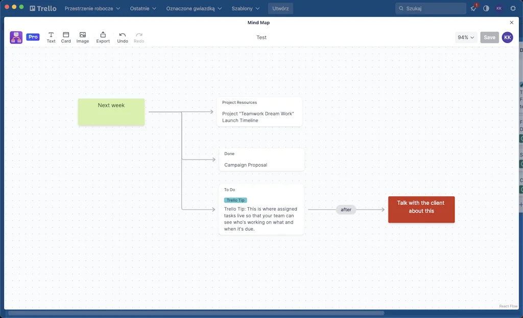 Mind Map for Trello screenshot 2 of 3