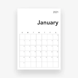 Minimal Calendar For 2021 logo