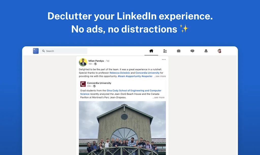 Minimal Theme for LinkedIn screenshot 2 of 4