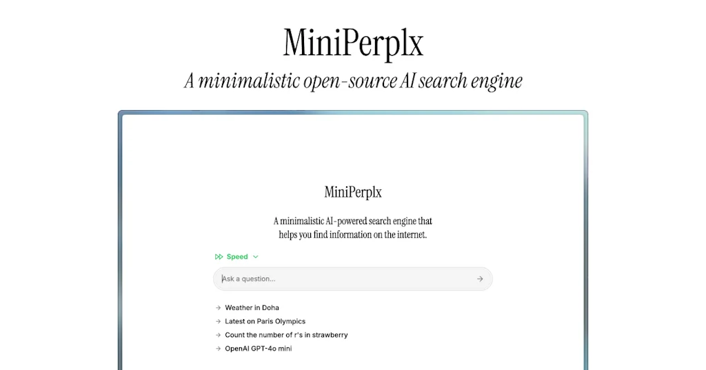 MiniPerplx screenshot 1 of 1