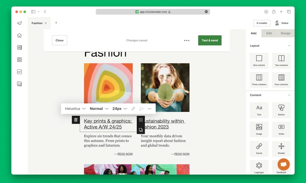 Minutemailer screenshot 1 of 3