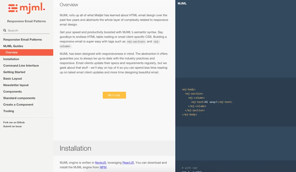mjml. screenshot 3 of 4