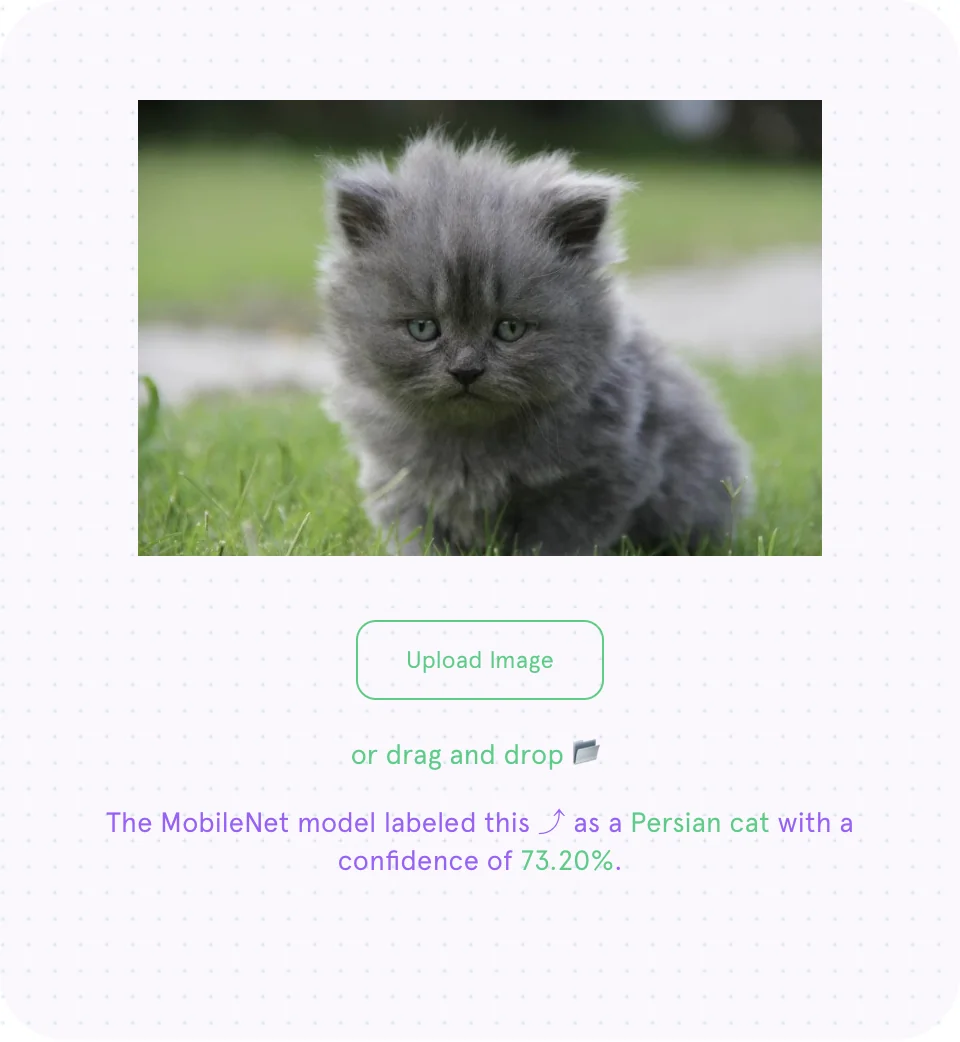ml5js screenshot 1 of 2