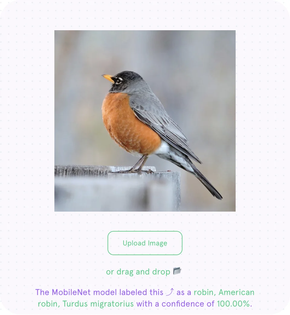 ml5js screenshot 2 of 2