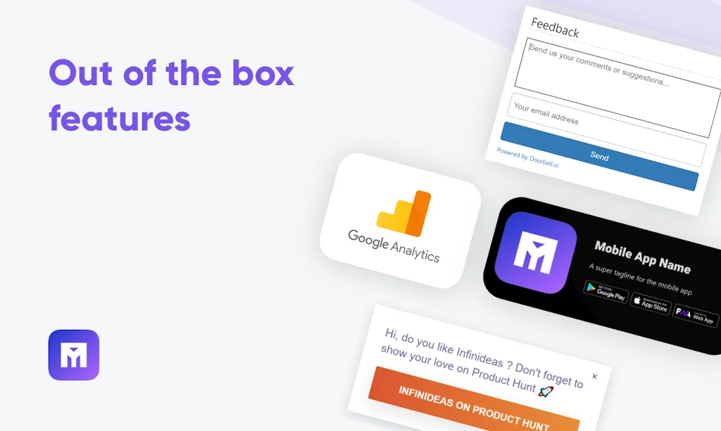 Mobile App Landing Page screenshot 2 of 3