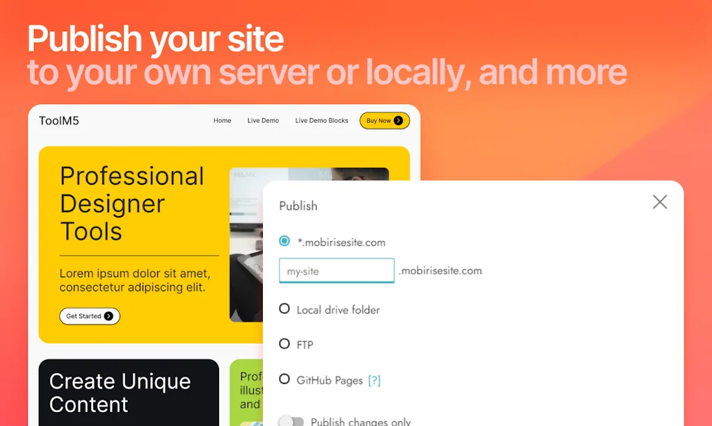 Mobirise screenshot 3 of 3