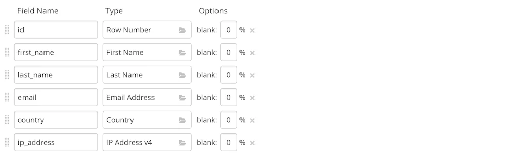 Mockaroo screenshot 2 of 2