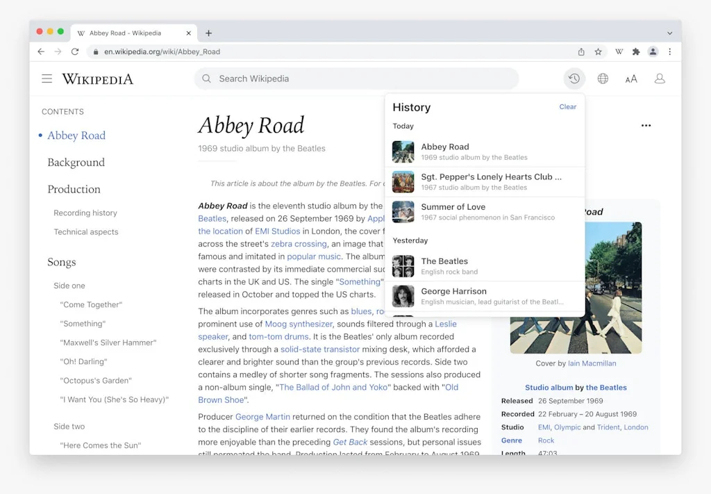 Modern for Wikipedia screenshot 1 of 8